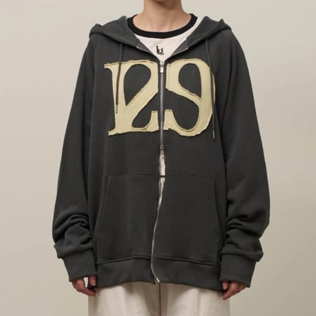 일리고 후드집업 딥그레이