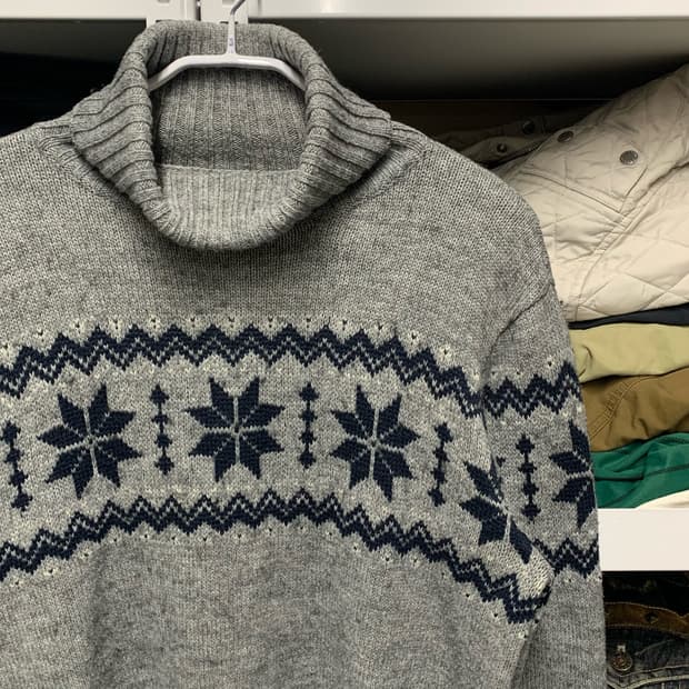 [XL] 에드윈 컬렉션 노르딕 패턴 폴라 니트