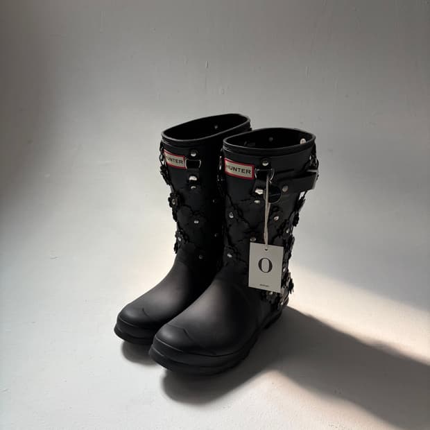 Floral Appliqué Hunter Rain Boots
