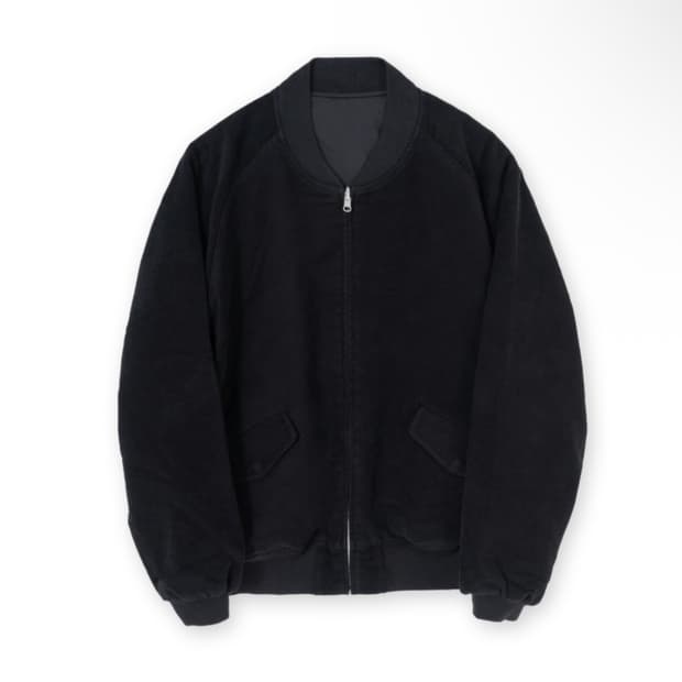 [4] 브라운야드 리버서블 몰스킨 블루종, 블랙