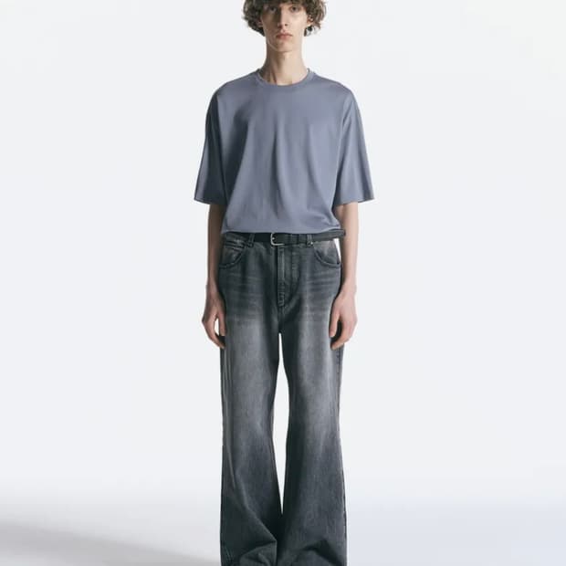 (새상품) 인사일런스 로우 웨이스트 와이드 팬츠 애쉬그레이