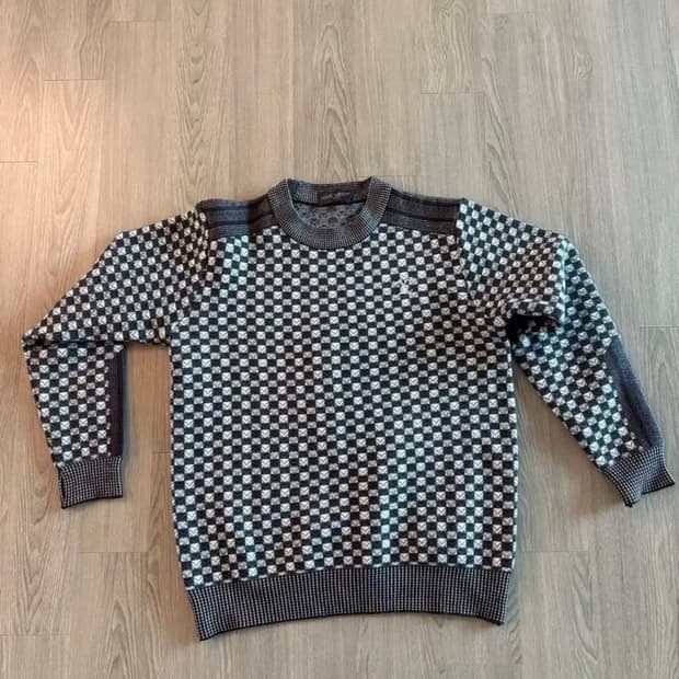 루이비통 체크 니트