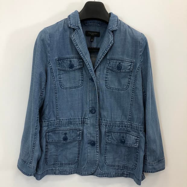 TALBOTS 린넨혼방 샴브레이자켓 M