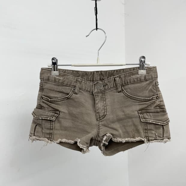 y2k 카고 포켓 숏츠