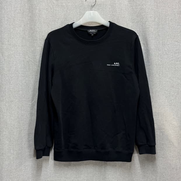 [해외L] A.P.C. 아페쎄 블랙 맨투맨 긴팔 티셔츠