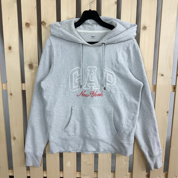 (S) GAP 갭 뉴욕 후드티 그레이