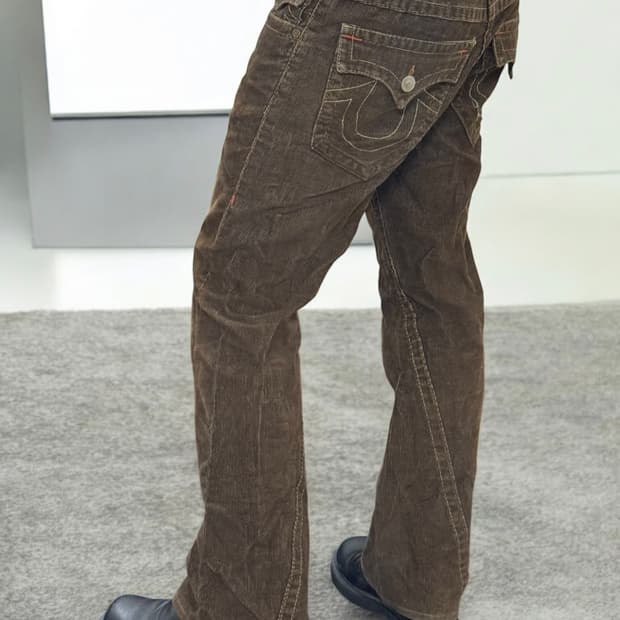 트루릴리전 부츠컷 코듀로이 누빔 팬츠