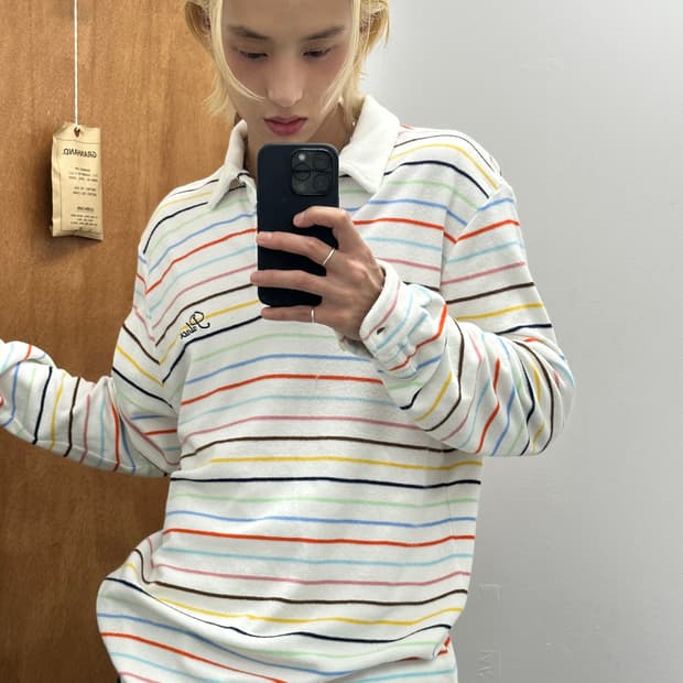 PALACE Multi Stripe Terry Polo Shirt