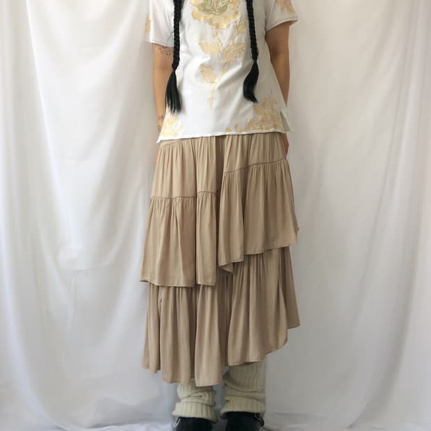 Needle work patch point t shirt