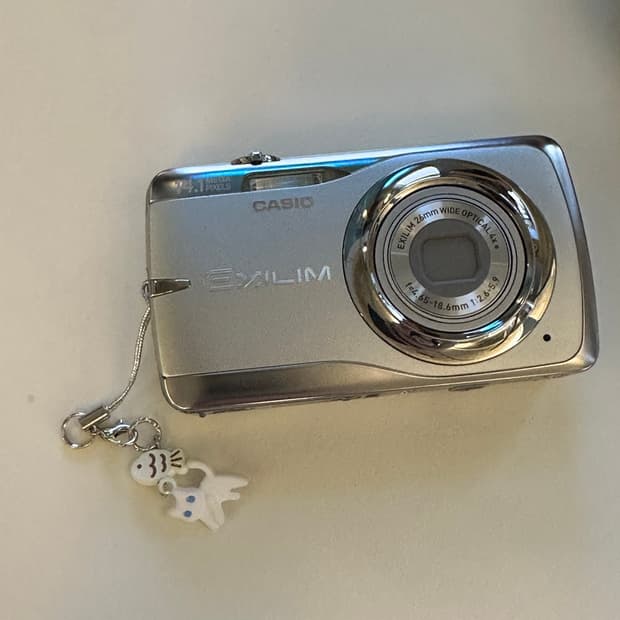 (실버,작례o) 카시오 Casio 엑슬림 ex z550