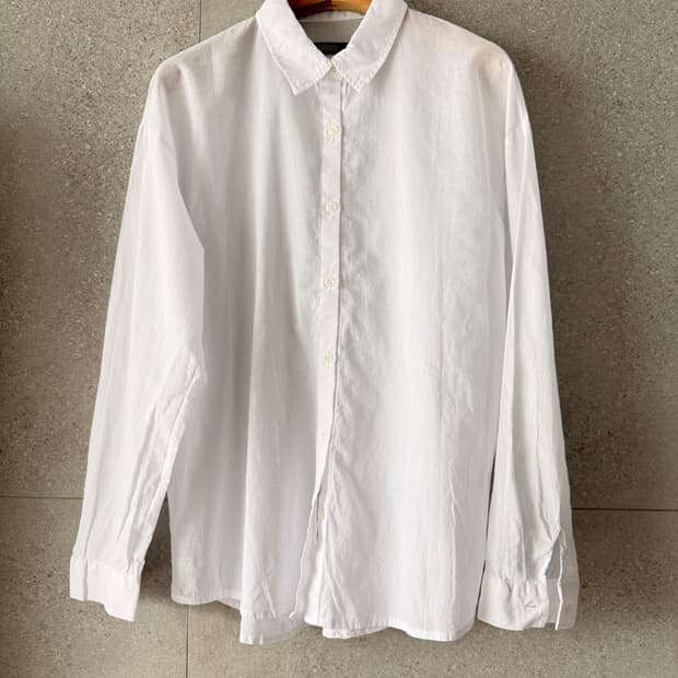 화이트 셔츠 긴팔 남방