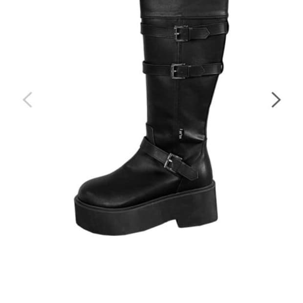 애즈온 마야 부츠 롱 블랙 245