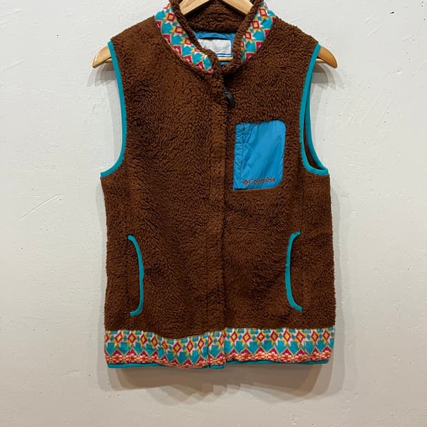 COLUMBIA 콜롬비아 에스닉 쉐르파 플리스 베스트 우먼즈