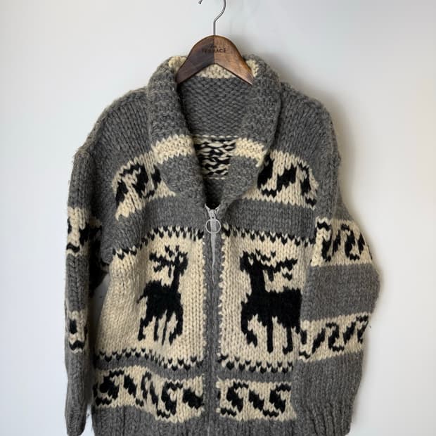 빅사이즈 코위찬 니트 가디건 