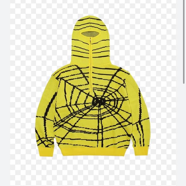 [XL] 페치 선데이 스파이더웹 후드 니트