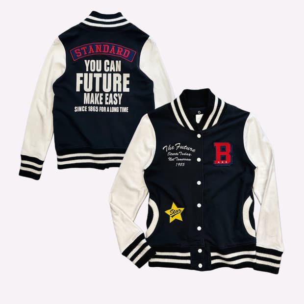 SPACE OPERA kitsch sweat vasity jacket
