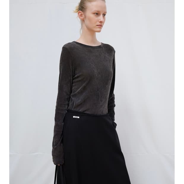 르바 벨벳 레이어드 티셔츠
