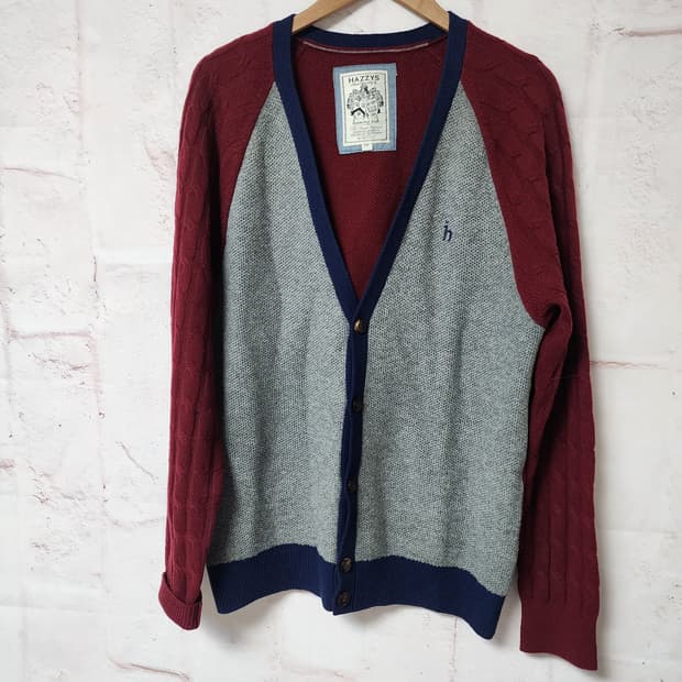 헤지스 울 니트 가디건