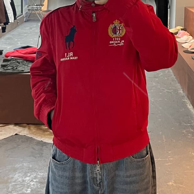 폴로 랄프로렌 빅포니 레드 레이싱 자켓 H2335