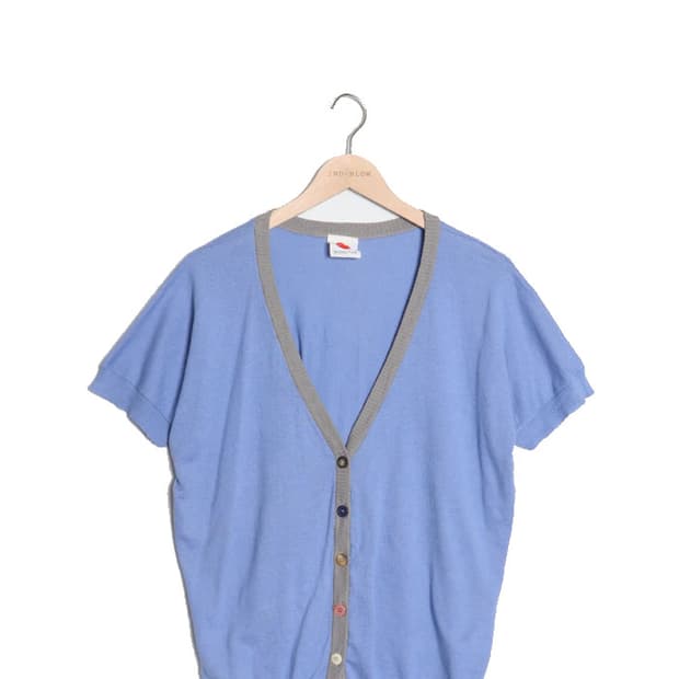 poppy red S/s Cardigan