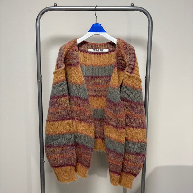 F) perverze 퍼버즈 모헤어 니트 가디건