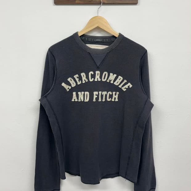 [M] 아베크롬비 y2k 워싱 와플 니트