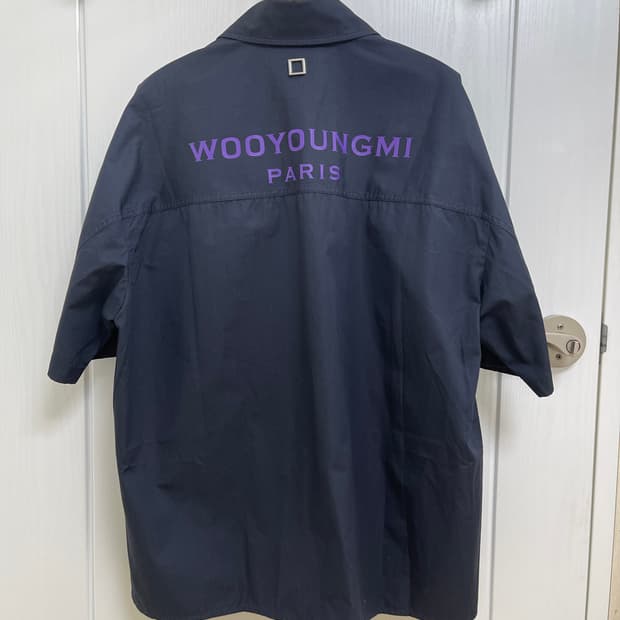 우영미 파리 네이비 반팔 셔츠