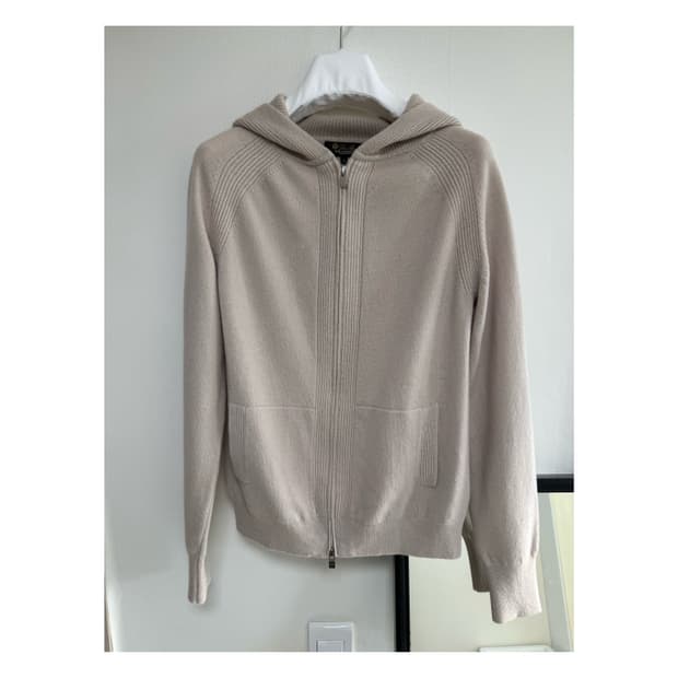 로로피아나 니트 후드집업