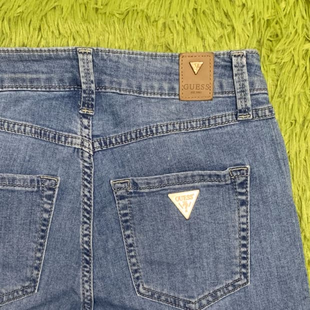 [표기 24, 실측 26] 게스 골드플레이트 와이드핏 데님팬츠