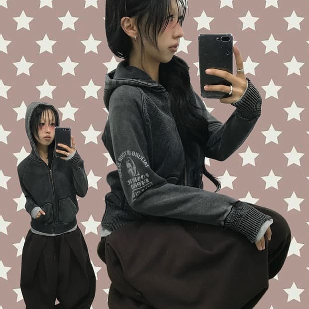 Hysteric Glamour Pigment dyed Zip-Up 