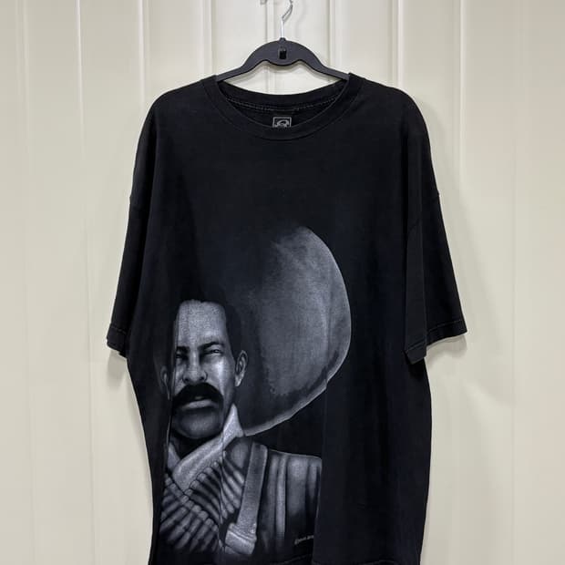 00s made in usa 빈티지 판초 비야 티셔츠