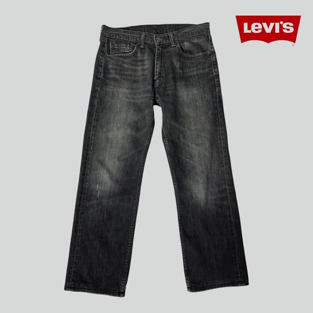 [W32L32]리바이스 505 블랙 데님 팬츠