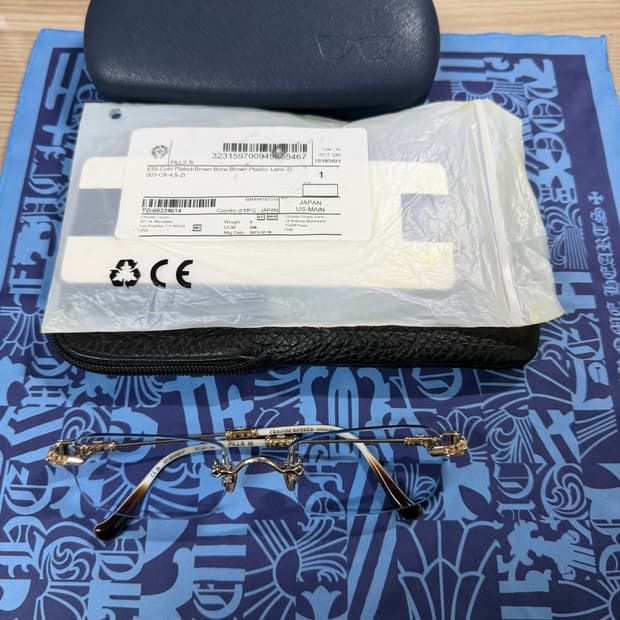 크롬하츠 필스3 안경 골드 브라운