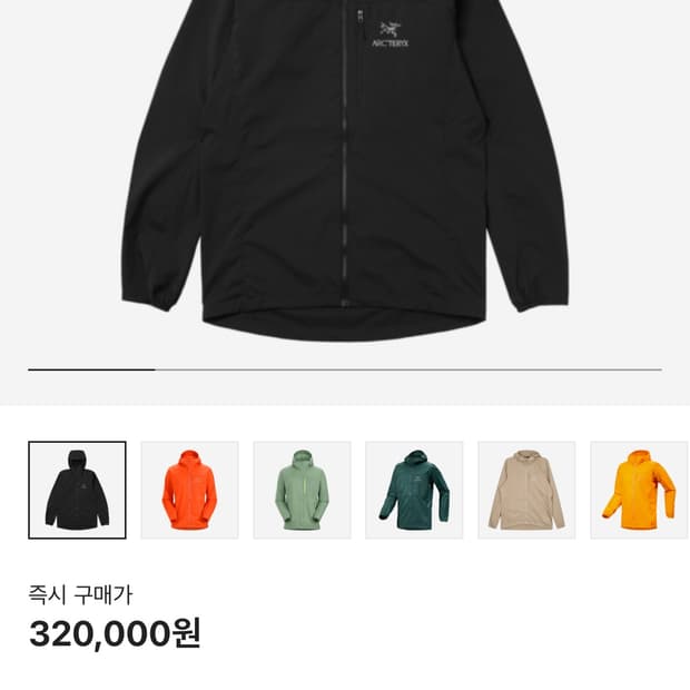 아크테릭스 스쿼미시 M사이즈
