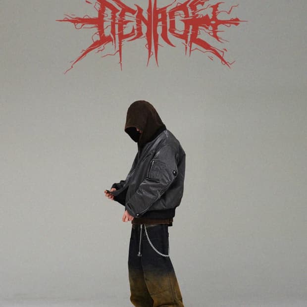 DENAGE 오버사이즈 MA-1 메탈릭그레이 판매합니다