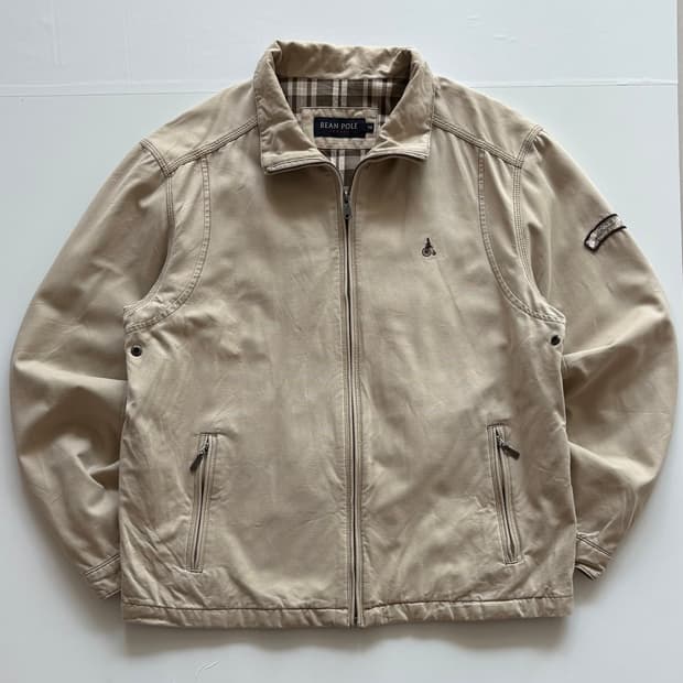빈폴 베이지 봄버 자켓