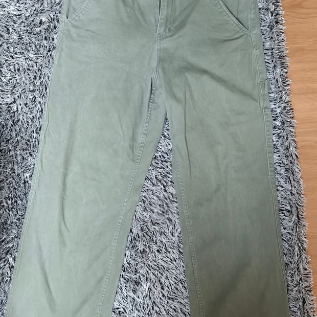 홀리스터 와이드핏 카펜터 카키색 팬츠 30