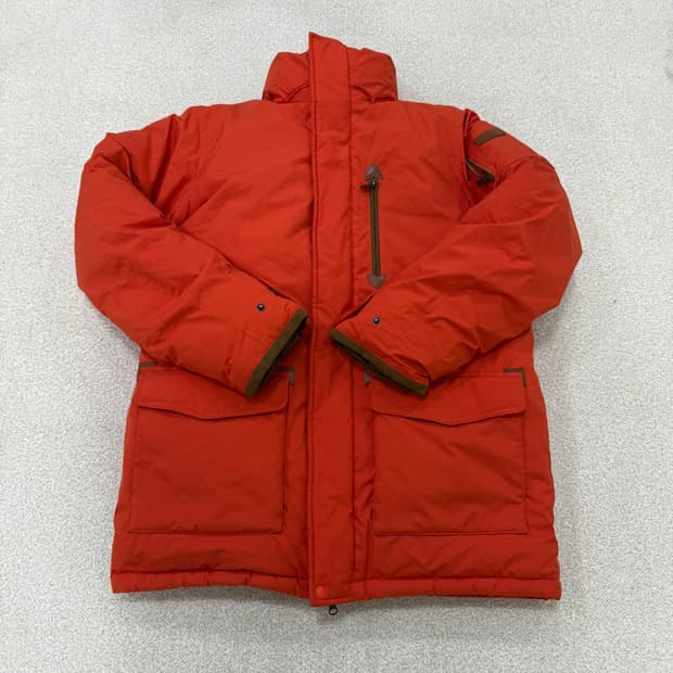 [M] 에이글 구스다운 오렌지 숏패딩 0106T1