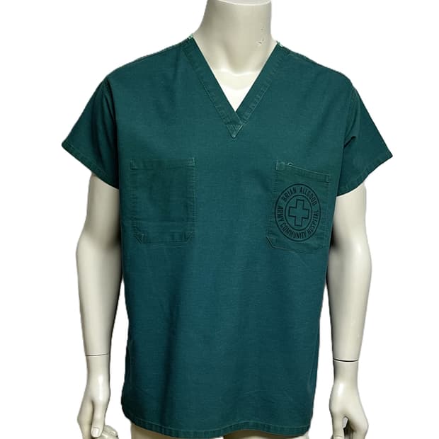 미국 미군 수술복 간호사 군의관 브이넥 반팔 티셔츠 (L)