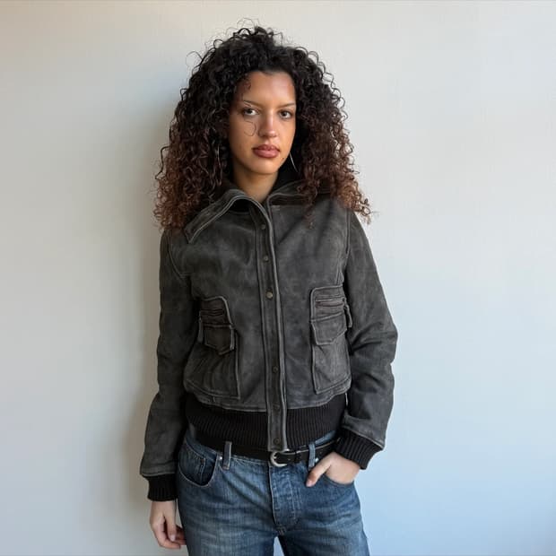 빈티지 스웨이드 자켓