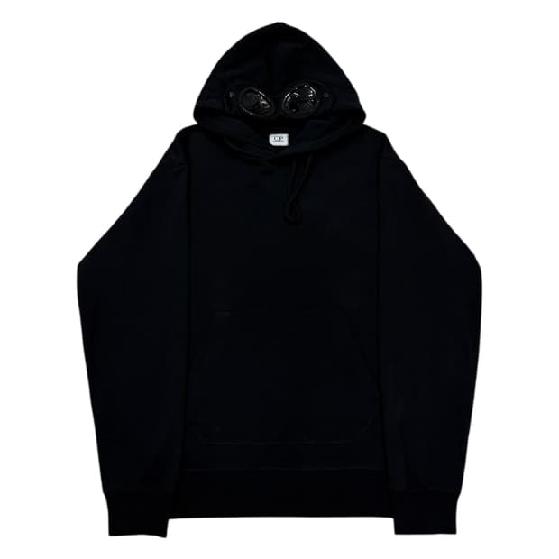 CP컴퍼니 고글 블랙 후드티 L
