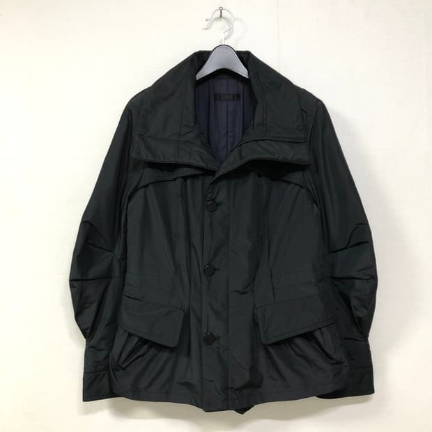 한섬 시스템 여성 하이넥 레이어드 경량 패딩 자켓 _ 블랙 