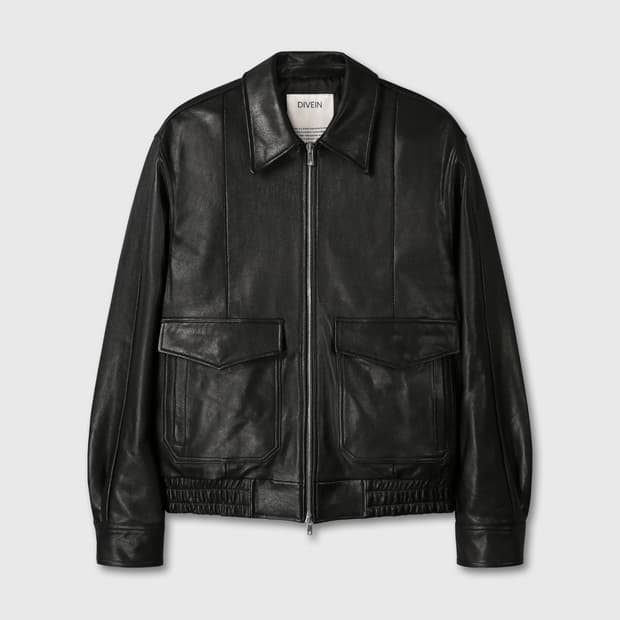 divein goatskin leather A2 jacket