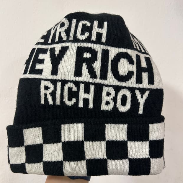 체커보드 비니 51-53cm