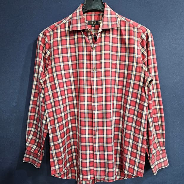 닥스 스트라이프 체크 남성 105 긴팔셔츠 