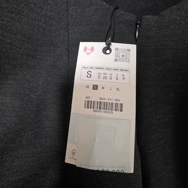 자라 오픈백  원피스 