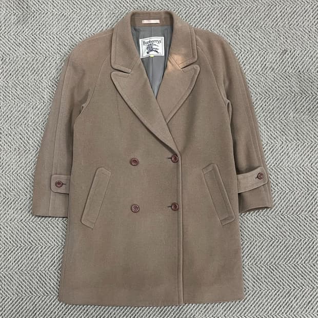 버버리 90s 울 더블 코트 v0967 