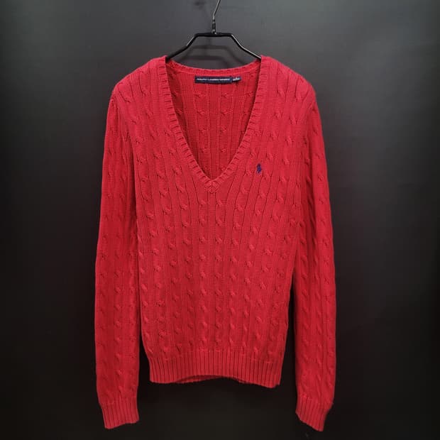 Ralph Lauren 랄프로렌 케이블 자수로고 니트 