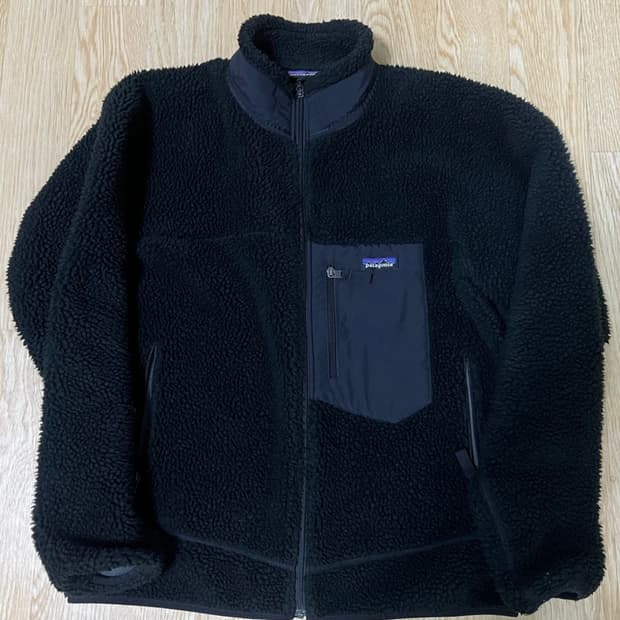 파타고니아 레트로x자켓 올블랙 L