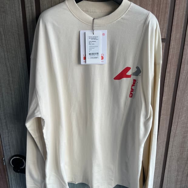 새상품(M)언어펙티드 x 플랙 롱슬리브 베이지